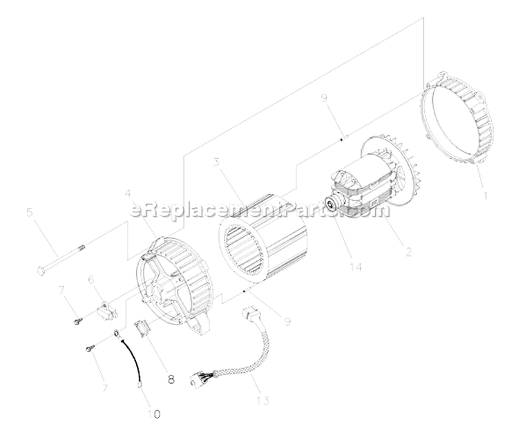 Page A Diagram and Parts List for 030348-0  Briggs and Stratton Generator
